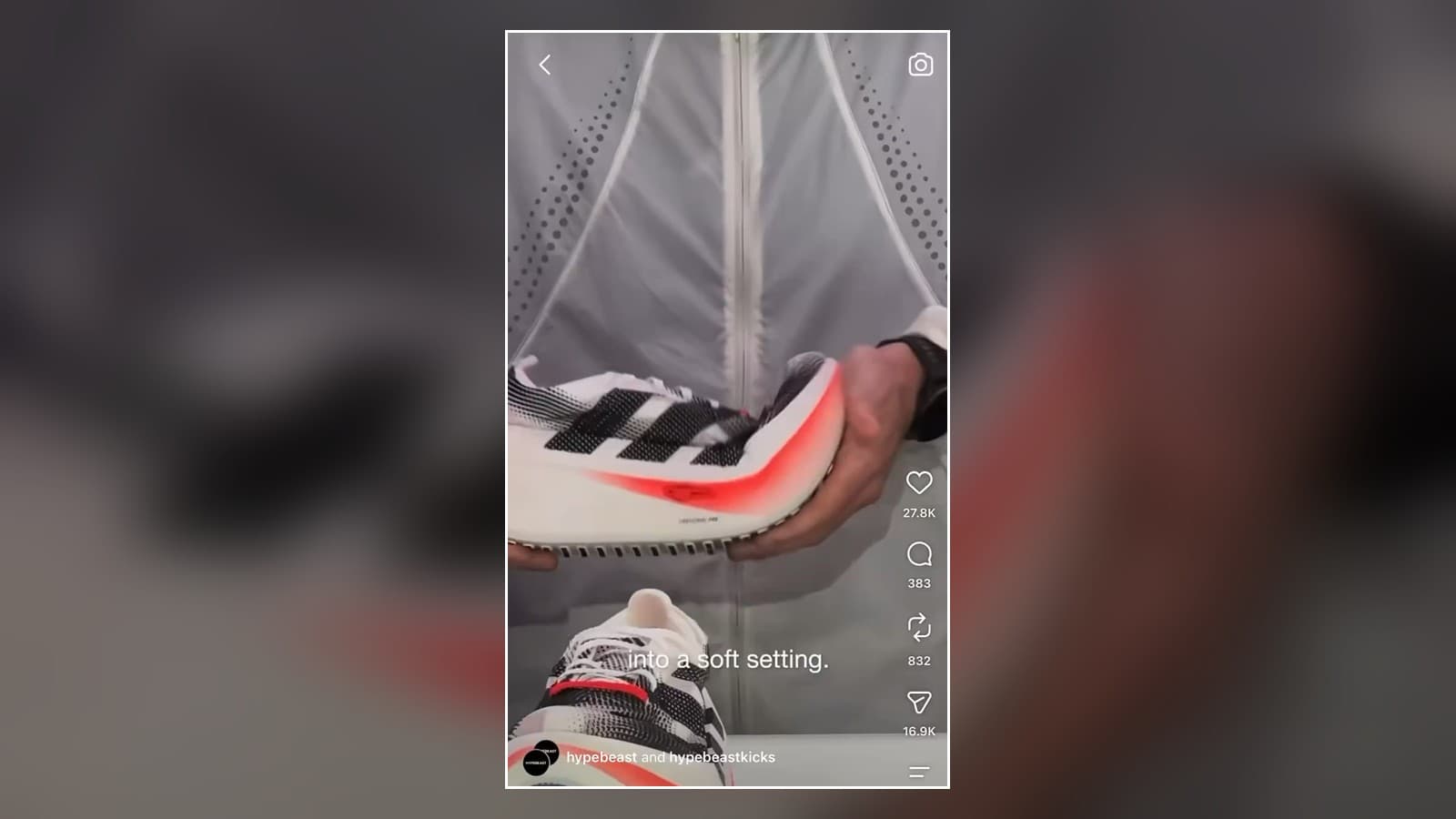 Adidas prueba una zapatilla con «cambios de marcha»: la espuma pasa de rígida a blanda desde el reloj