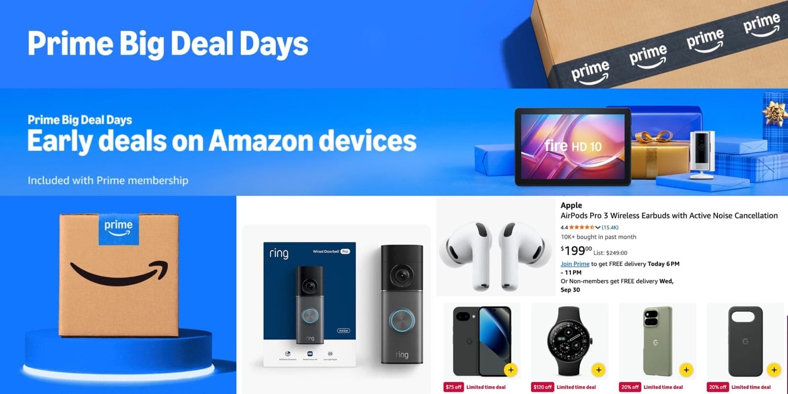 Amazon amplía las ofertas anticipadas de su Prime Day de otoño: Apple, Google, Anker, Ring y más