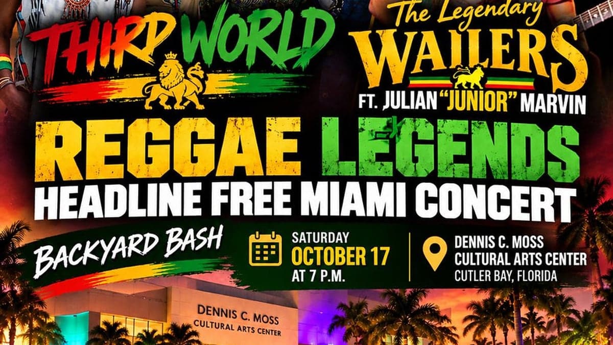 Concierto gratis esta noche: Third World y The Legendary Wailers en Cutler Bay