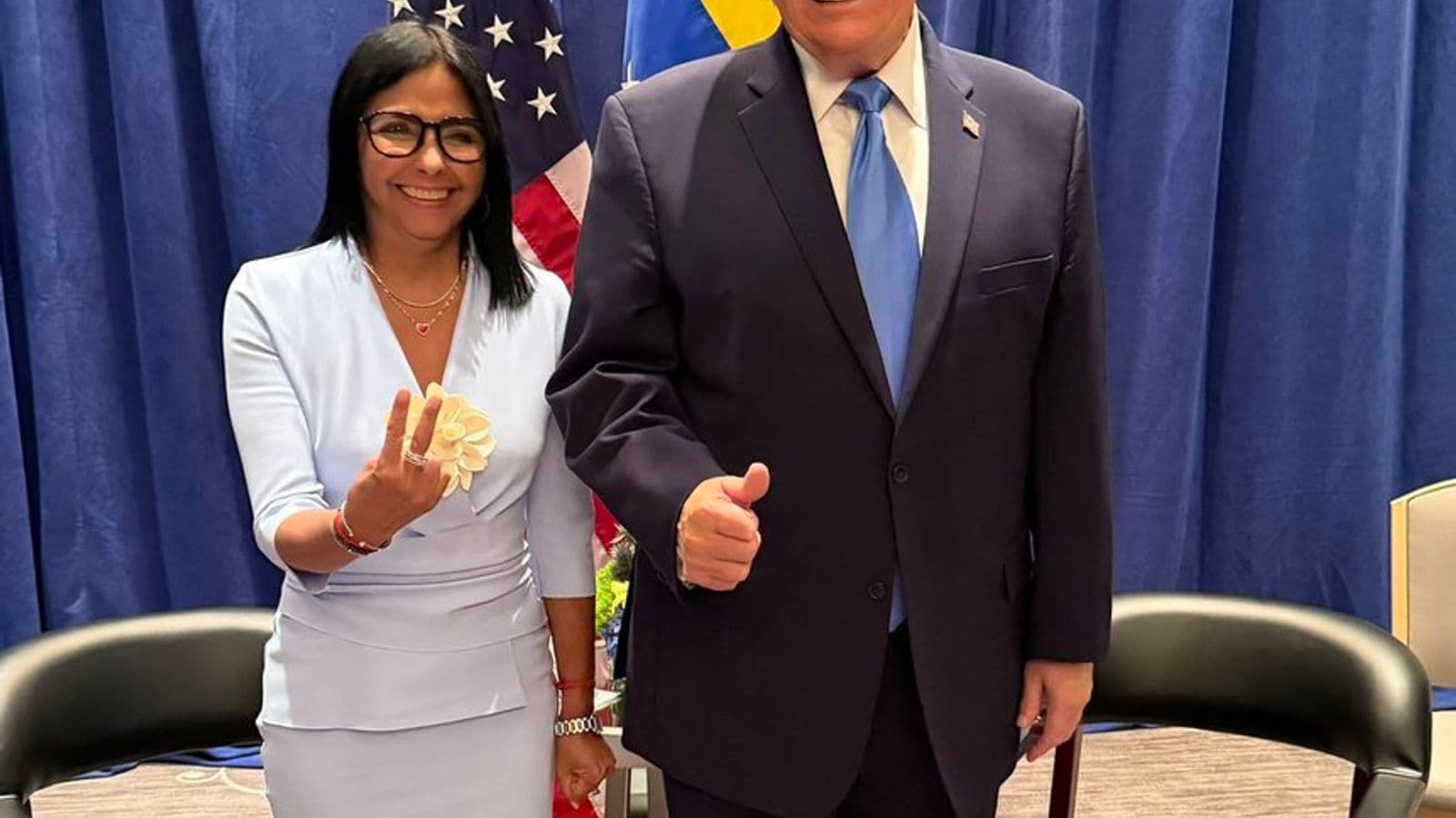 Delcy Rodríguez califica de «histórica» su reunión con Trump en Nueva York