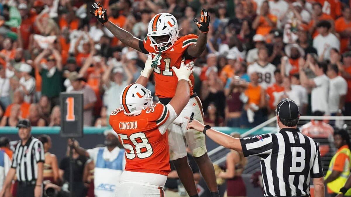 Los Hurricanes de Miami son el No. 1 del Coaches Poll por primera vez desde 2002