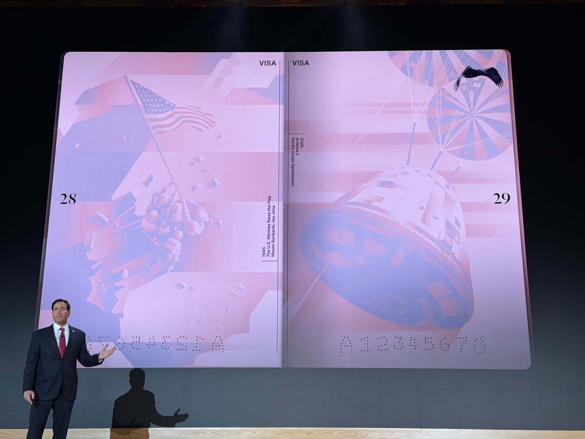 El pasaporte de EE. UU. de 2028 se llamará «Flight of the Eagle»: más oro y un águila que «vuela» al hojear