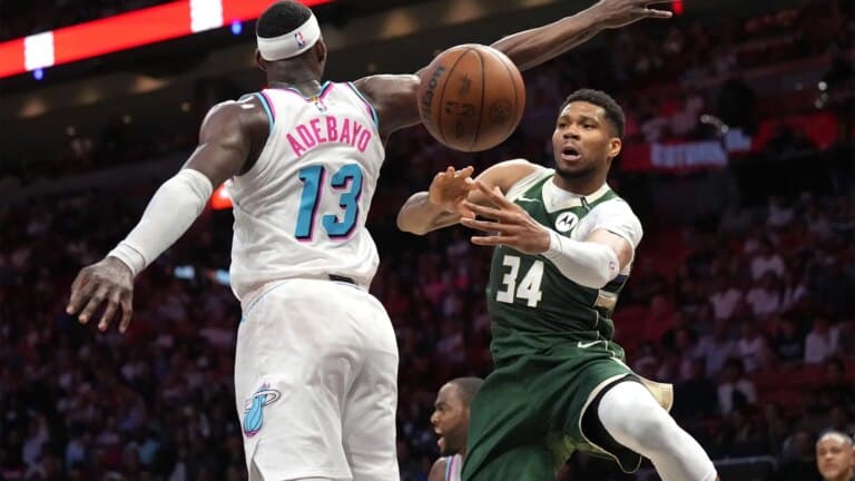 Derrota amarga en el debut de Giannis con el Heat: 131-106 ante los Timberwolves